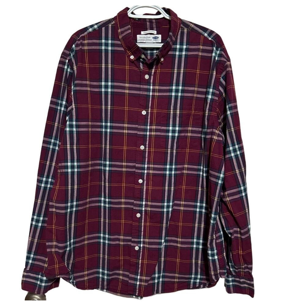 Old Navy Men's The Classic Shirt Regular Fit Long‎ Sleeve Button Down Size XXL